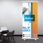 Roll Up Banner 80 Χ 200 cm με εκτύπωση