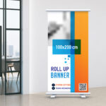 Roll Up Banner 100 Χ 200 cm με εκτύπωση