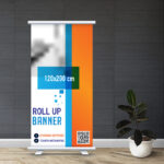 Roll Up Banner 120 Χ 200 cm με εκτύπωση