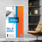 Roll Up Banner 150 Χ 200 cm με εκτύπωση