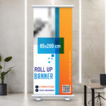 Roll Up Banner 85 Χ 200 cm με εκτύπωση