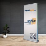 Roll Up Banner luxury διπλής όψης 85 Χ 200 cm με εκτύπωση